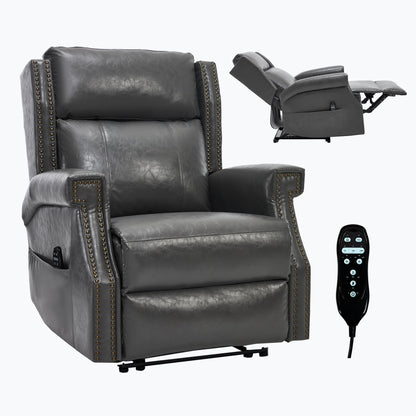 Manual Recliner Chair With Heavy Duty Motion Mechanism, 8 Vibrating Nodes And 3 Massage Modes For Living Room