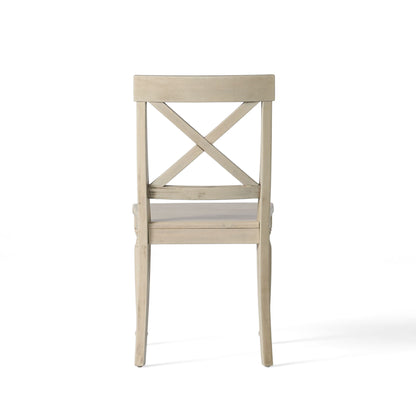 Dining Chair With X Shaped Back (Set of 2)