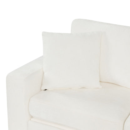 Modular L-Shaped Sectional Sofa Bed With Pull-Out Sleeper, Cup Holders, And Storage