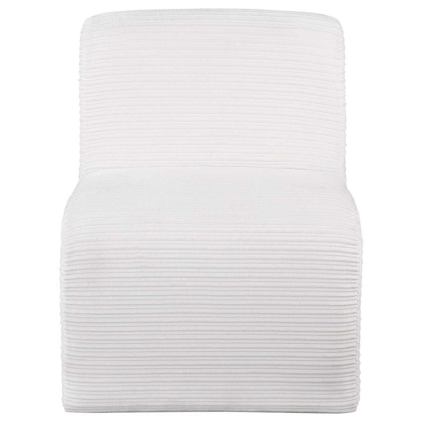 Winne - Curved Armless Accent Chair