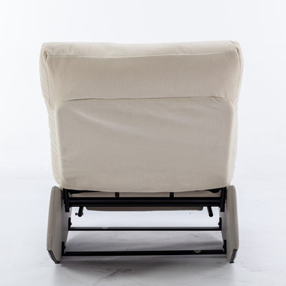 Modern Rocking Chair Recliner, Comfy Rocker Nursery Chair With Footrest, Accent Reading Chair, Upholstered Lounge Chair For Relaxing, Resting, Soft Padded Rocker For Indoor Living Room Bedroom