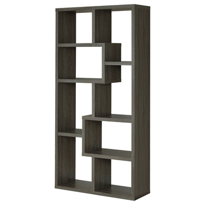 8 Shelf Geometric Bookcase