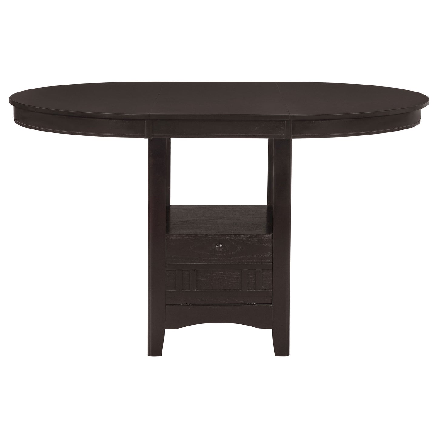 Danford - 5 Piece Counter Height Dining Set With Upholstered Stools - Espresso