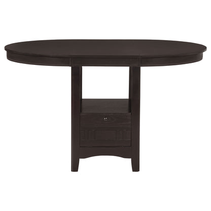Danford - 5 Piece Counter Height Dining Set With Upholstered Stools - Espresso