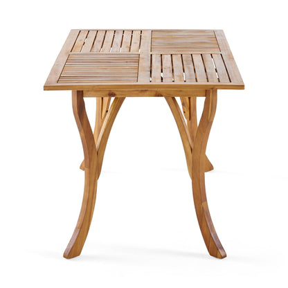 Outdoor Hermosa 7 Piece Wood Dining Set With Cushions - Teak