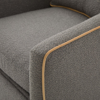 Swivel Accent Chair, Rotating Base, For Living Room