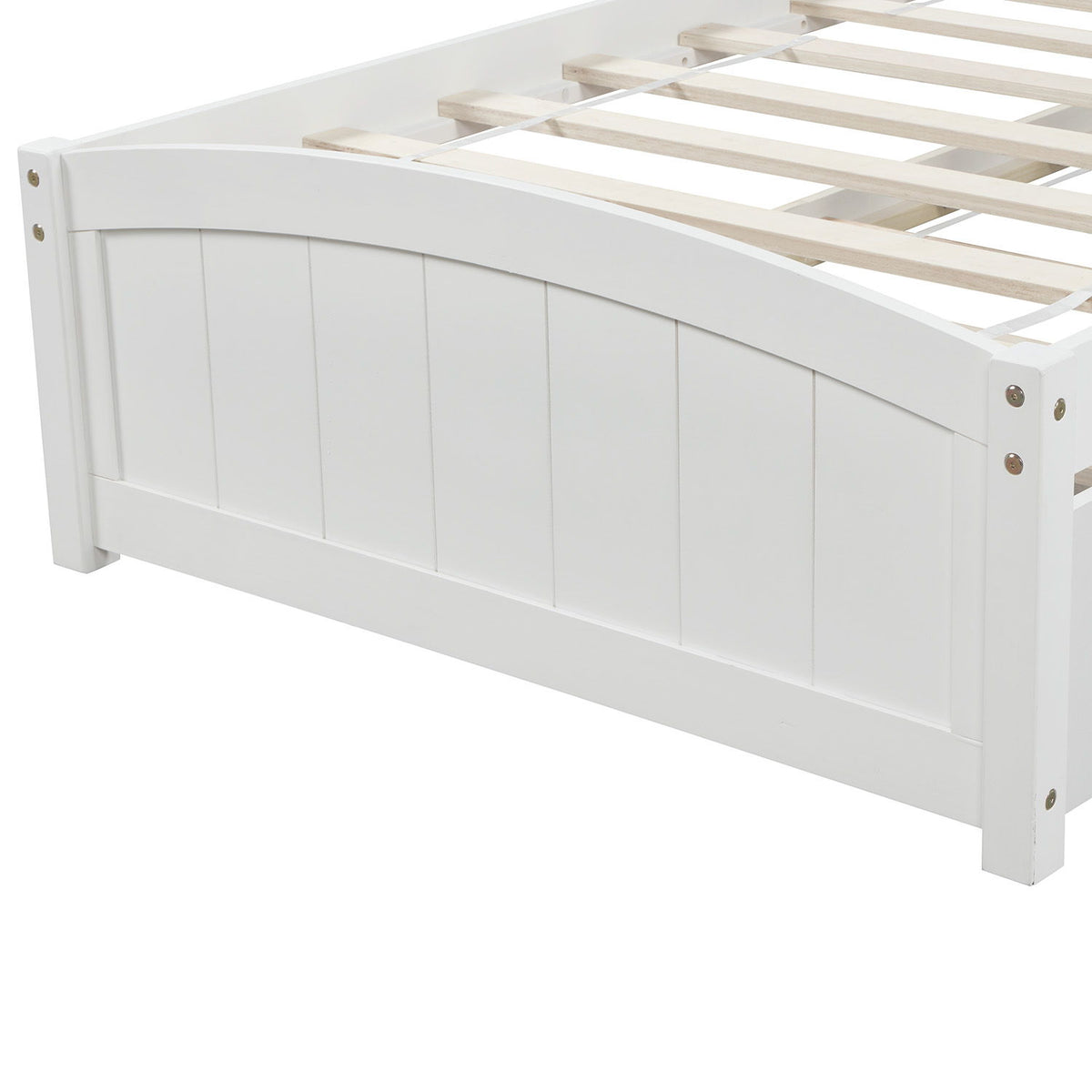 Platform Bed & Headboard, Footboard And Wood Slat Support