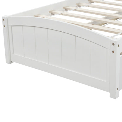 Platform Bed & Headboard, Footboard And Wood Slat Support