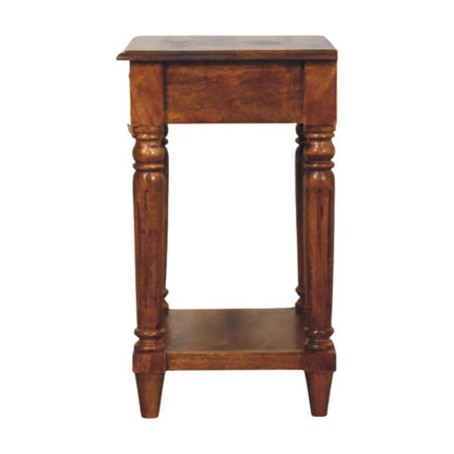 Turned Legs Drawer Table