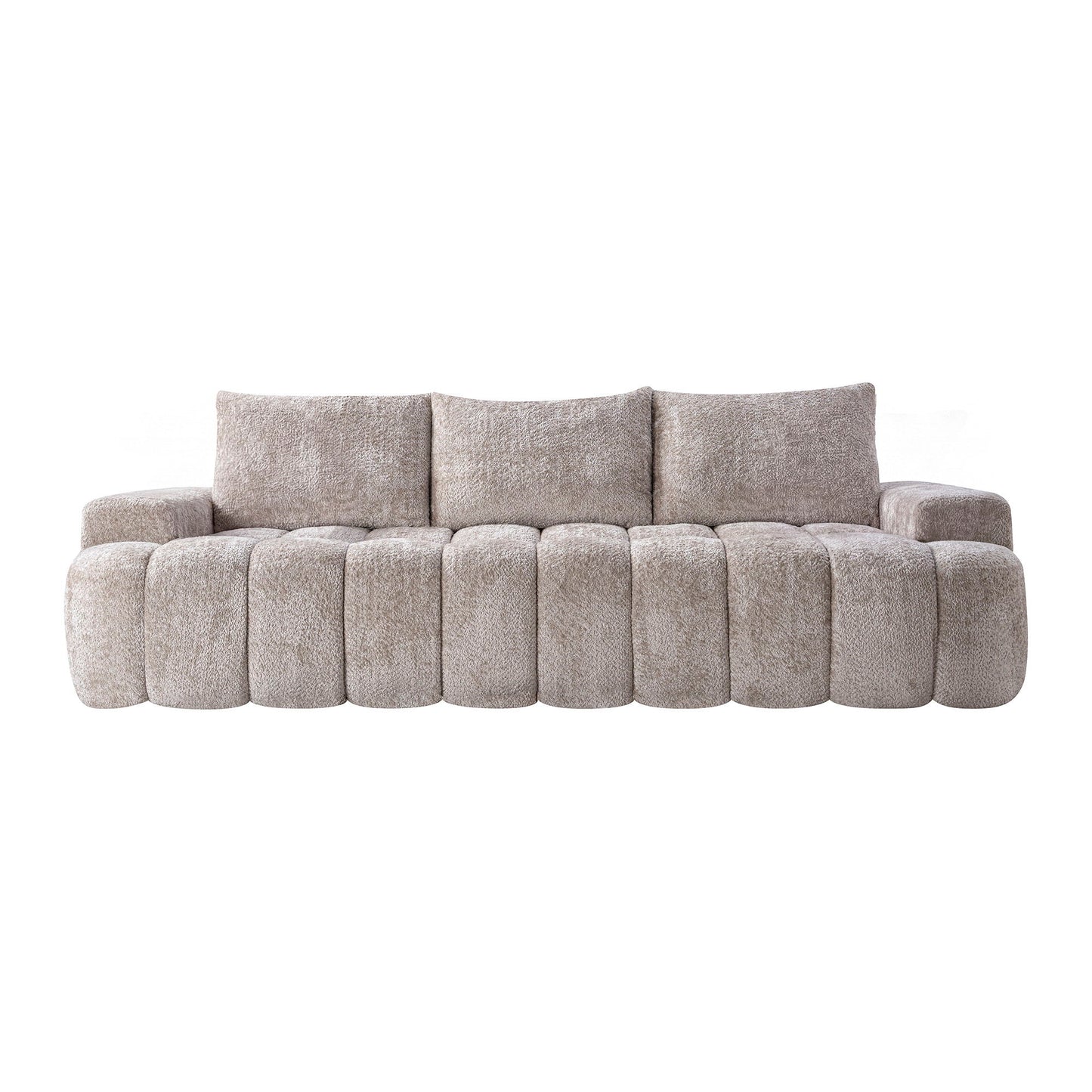Extra Large Curved Front Compressed Sectional Sofa