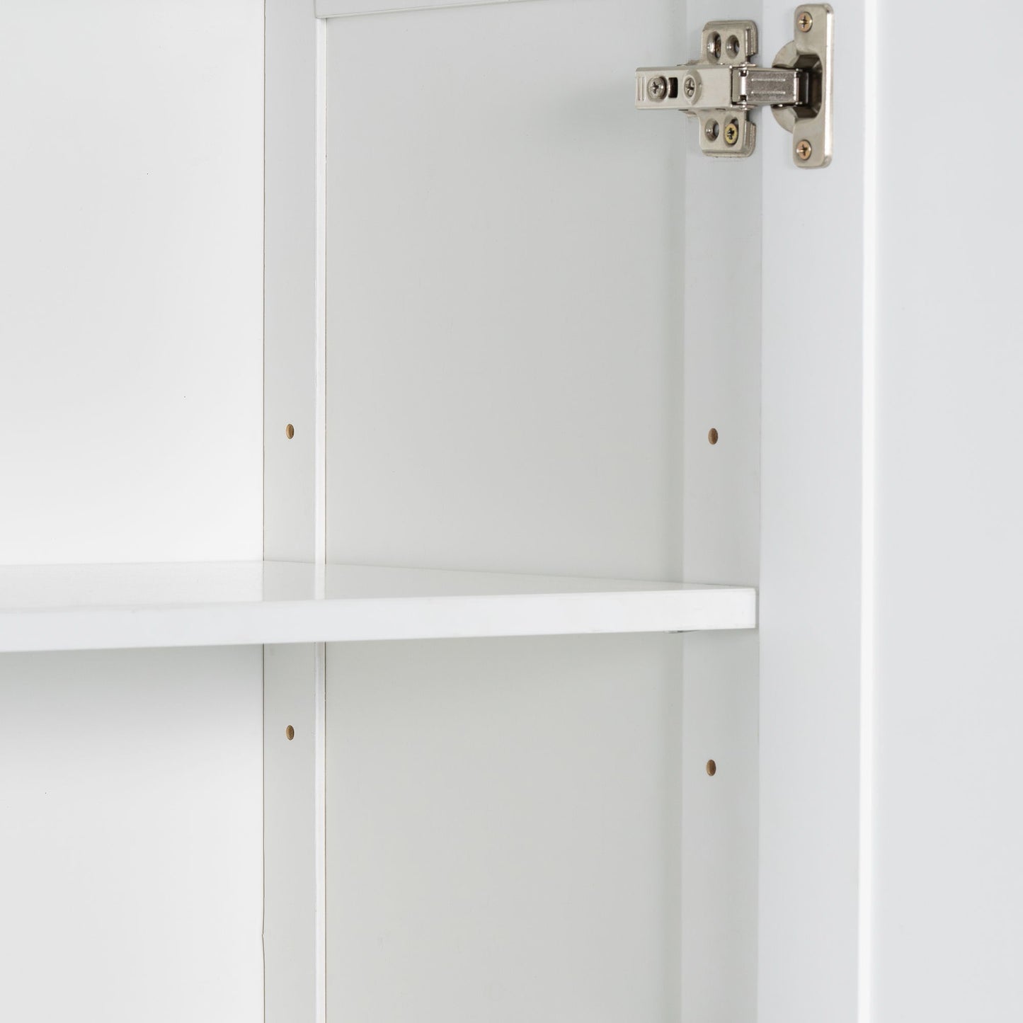 Tall Bathroom Cabinet With Tilt-Out Laundry Basket And Upper Storage