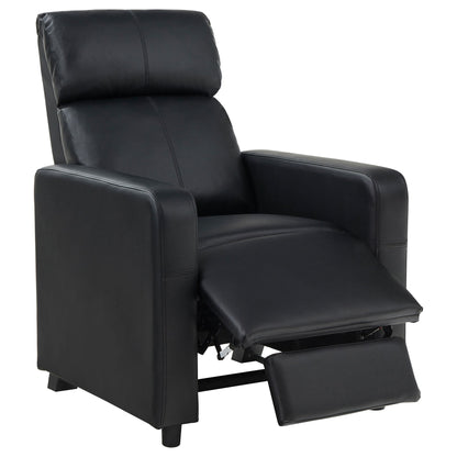 Push Back Recliner - Black