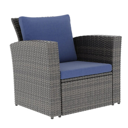 Modern Patio Set With Table And Cushions