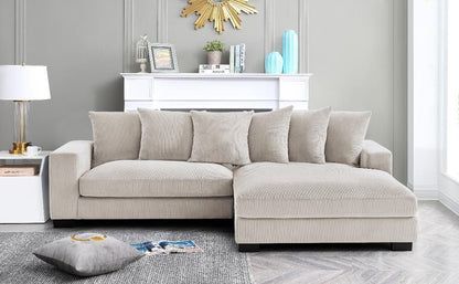 Luxe - Oversized 2 Piece Sectional Couches For Living Room, L Shaped Sofa With Chaise