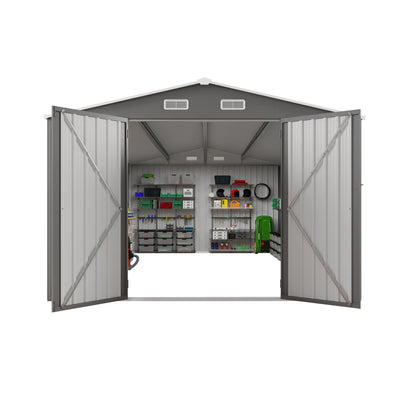Outdoor Storage Shed With Lockable Doors