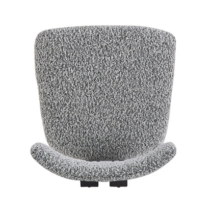 Modern Upholstered Armless Dining Chairs With Metal Legs