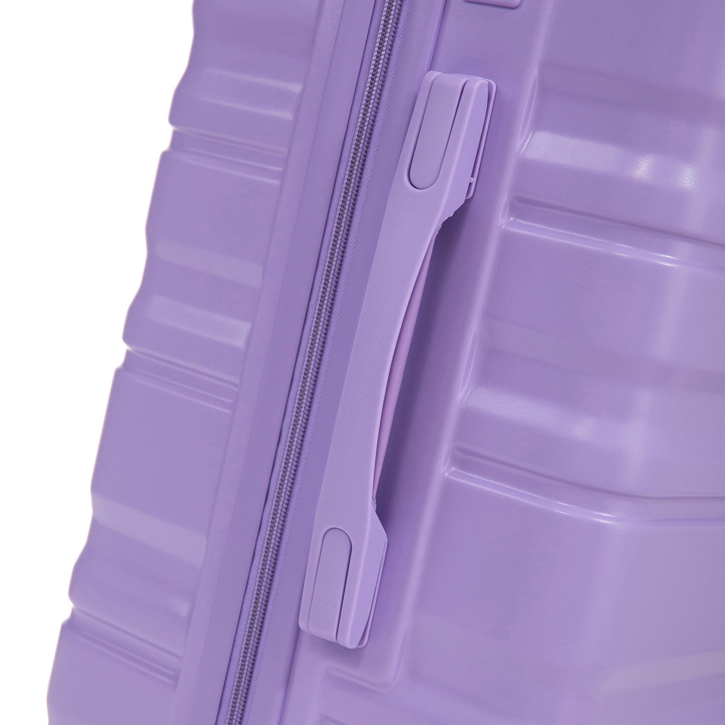 3 Piece 20" / 24" / 28" Spinner Luggage Set & Combination Lock, Durable Hard Shell With 360° Silent Wheels - Blue / Purple