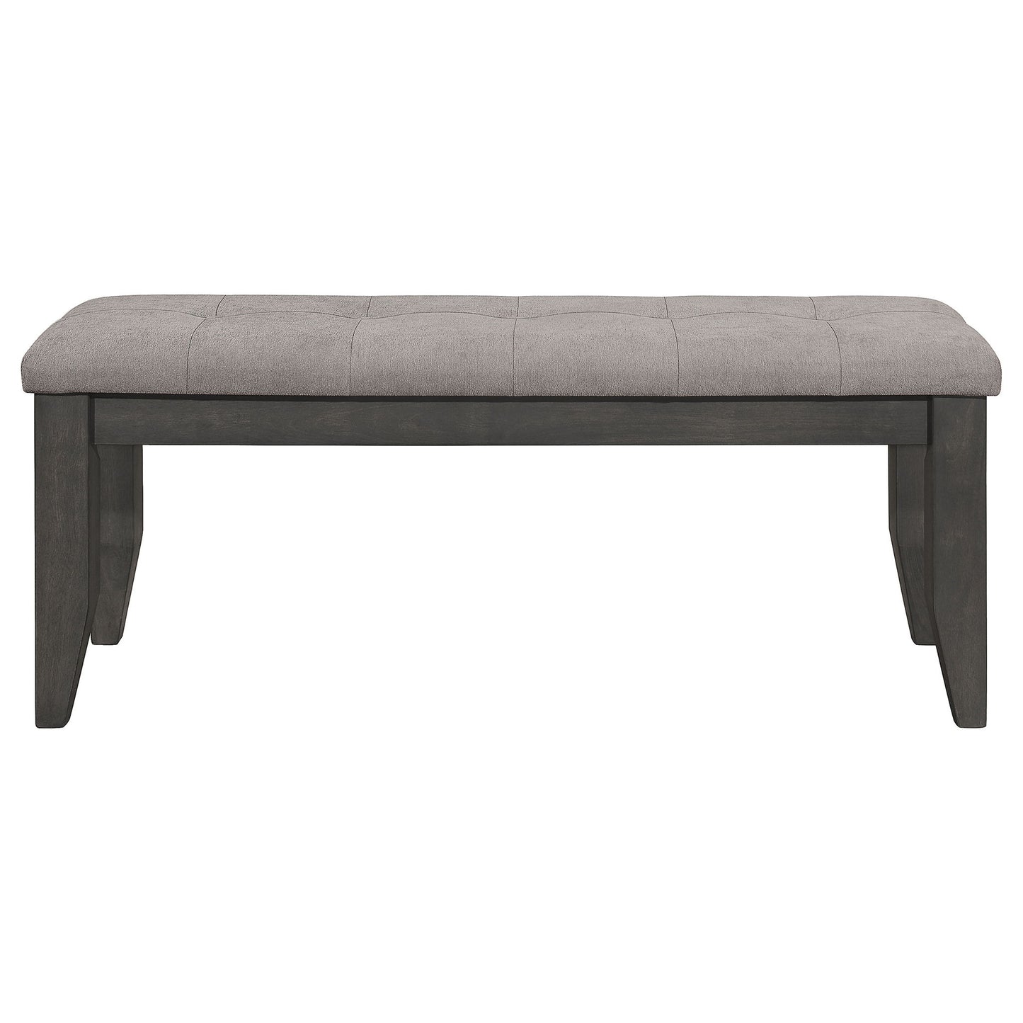 Erskin - Upholstered Dining Bench With Button Tufted Cushion - Dark Gray