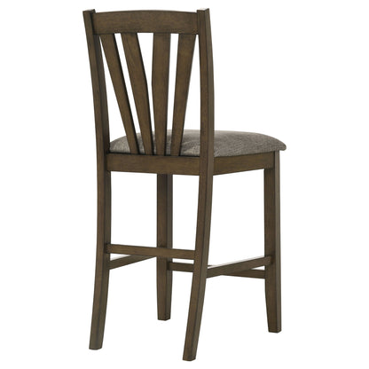 Maxine - Upholstered Counter Height Dining Side Chair (Set of 2) - Brown