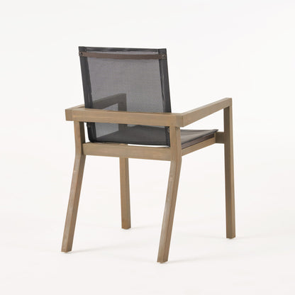Belfast - Dining Chair With Acacia Wood Frame And Seating (Set of 2)
