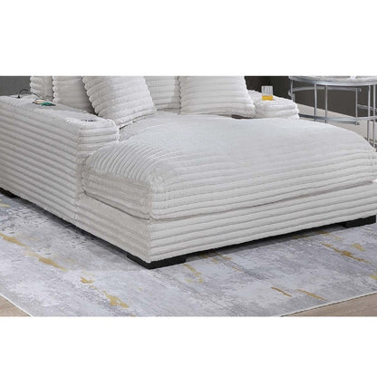 Chaise Lounge With 2 Cup Holders And USB Ports