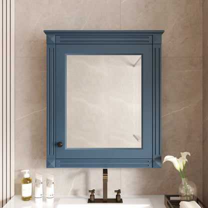 Wall Mounted Bathroom Storage Cabinet With Mirror, Medicine Cabinet With Height Adjustable Shelf
