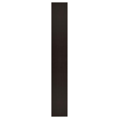 Rectangular Bookcase Tall Slim Storage With 9 Shelves - Brown