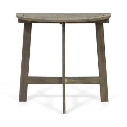 Outdoor 3 Piece Half Round Folding Bistro Set