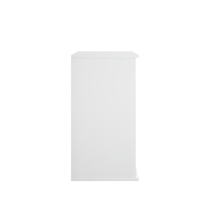 Kitchen Storage Cabinet With Double Doors, Adjustable Shelves, Sideboard Buffet For Dining Room - White