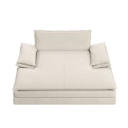 Modern Oversized Double Chaise Lounge Chair