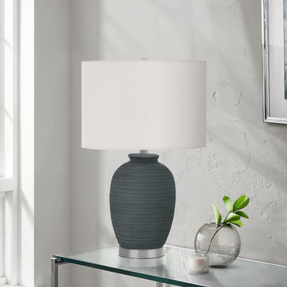 Lighting, Table Lamp, Ceramic, Contemporary - Blue