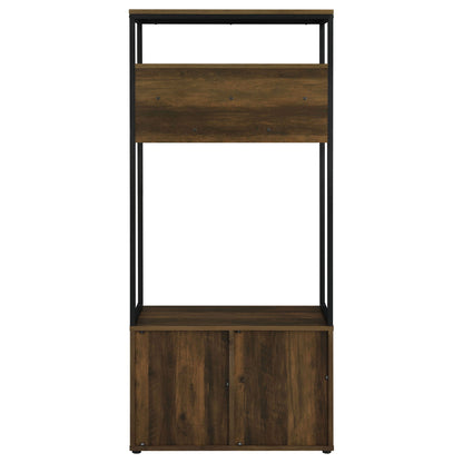 Flora - 2 Door Coat Rack Hall Tree Storage Bench And Multi Functional Storage - Natural