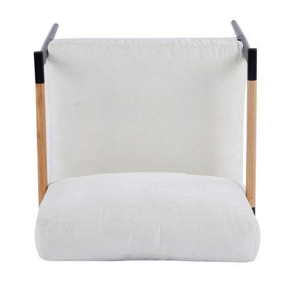 Modern Accent Chair With Cushions, Cozy Seating