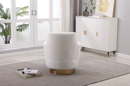 Teddy Swivel Barrel Chair, Swivel Accent Chairs Armchair For Living Room