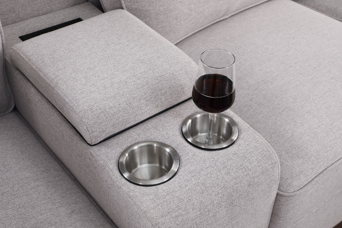 Eric - 9 Piece Upholstered Sectional With Ottoman