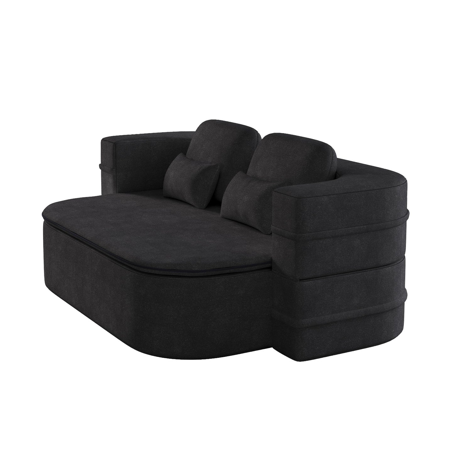 2 In 1 Foldable Sofa Bed With Multi Functional Blanket, Floor Lounge Sofa