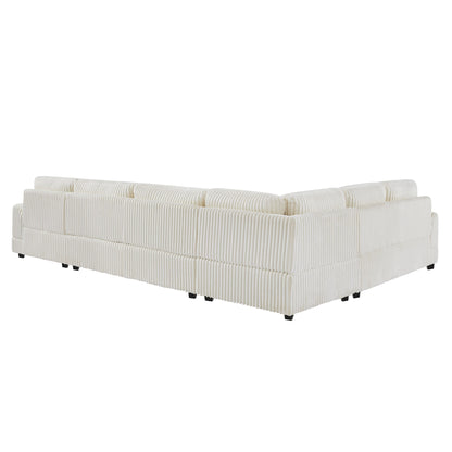 Oversized Sectional Sofa U - Shaped Sofa Couch Modern Sofa Upholstered In Soft With A Chaise Lounge For Living Room