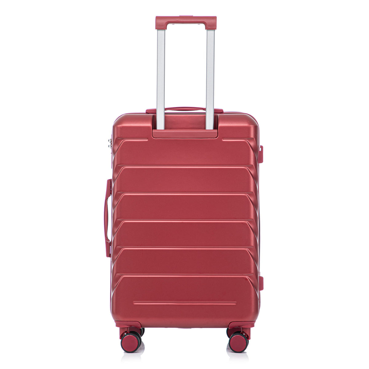 Hard Shell Luggage With Scratch Resistant Surface, 4 Wheels, Combination Lock & Side Hooks