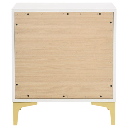 Karena - 2 Drawer Rectangular Nightstand - White