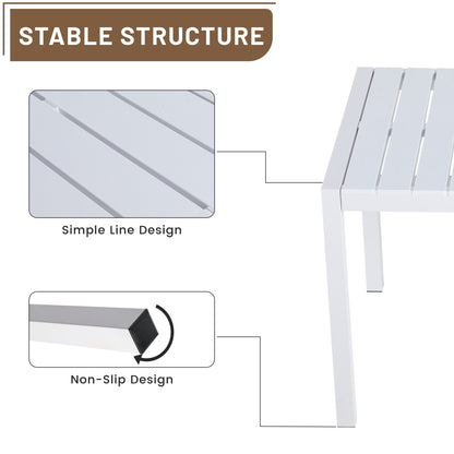4 Modern Stackable Armchair Matched With Long Table