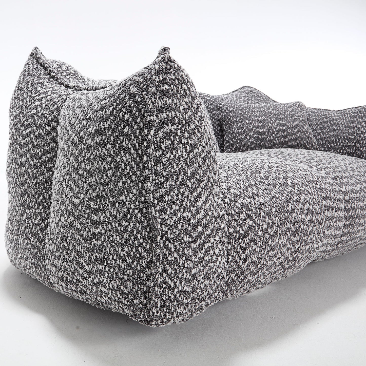 Comfortable Dual Beanbag Chair With High Resilience Foam Core For 2 People