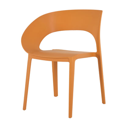 4 Piece Set Of Modern Designed Single Chairs With Round Table