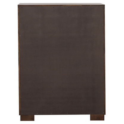 Polk - 5 Piece Queen Bedroom Set - Cappuccino
