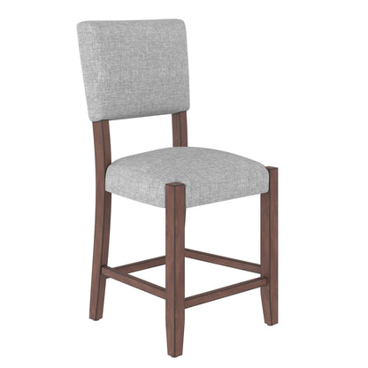 5 Piece Counter Height Dining Set, Bar Table With 4 Upholstered Chairs