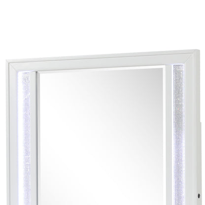 Abigale - Mirror For Dresser Top Made With LED (Includes Only Mirror) - White