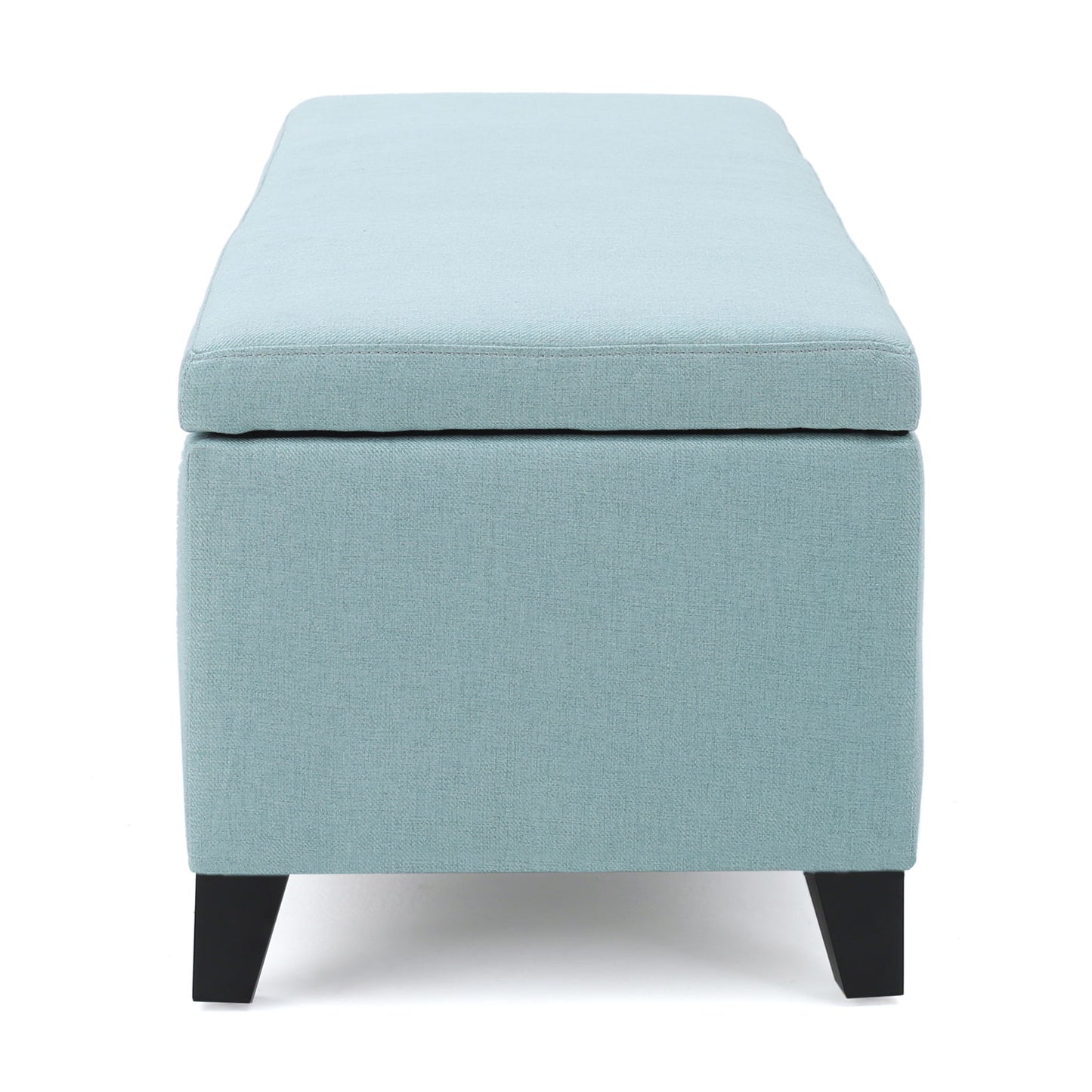 Contemporary Storage Ottoman Bench With Upholstery