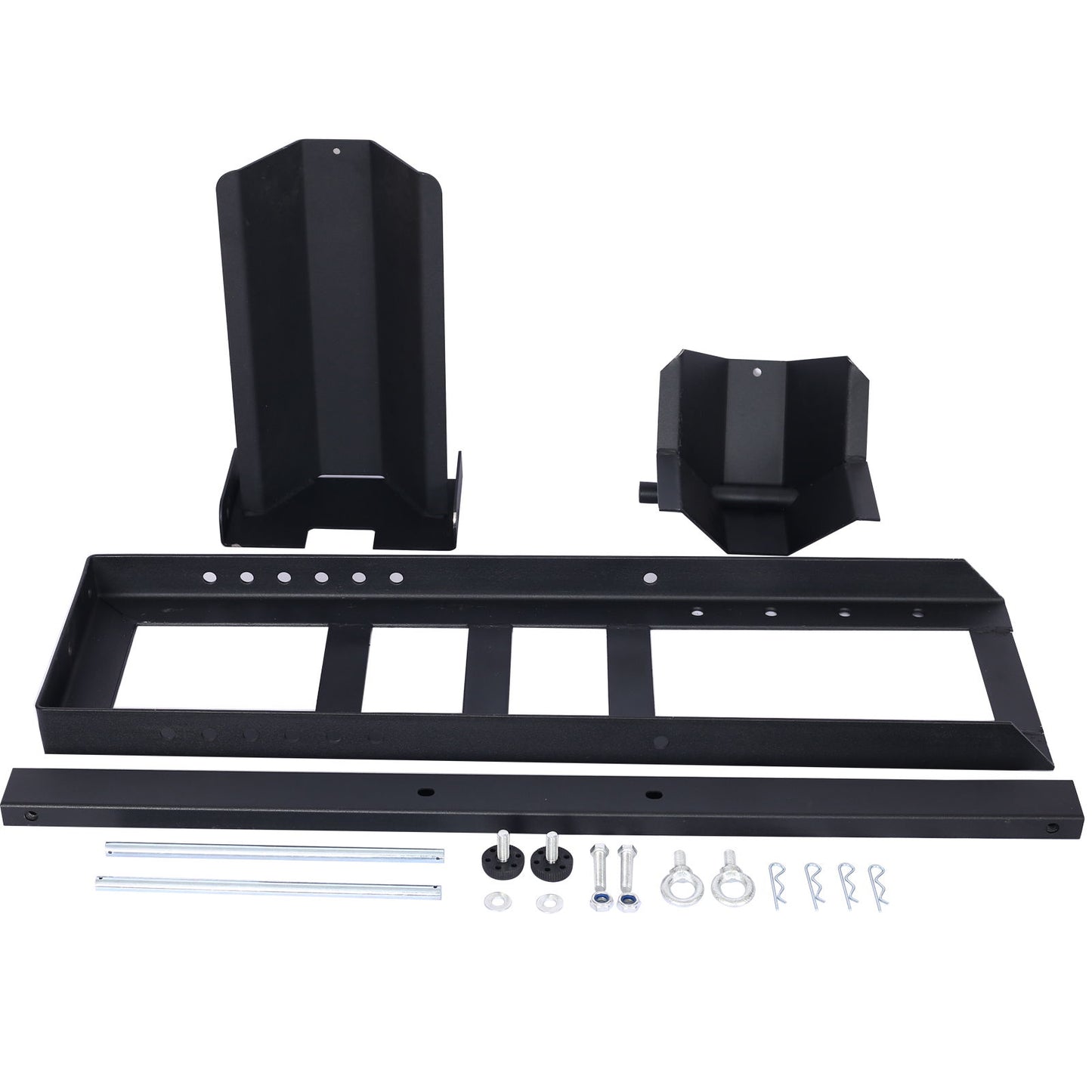 Heavy Duty Adjustable Motorcycle Stand / Wheel Chock 1800 Lb Capacity - Black