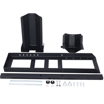 Heavy Duty Adjustable Motorcycle Stand / Wheel Chock 1800 Lb Capacity - Black