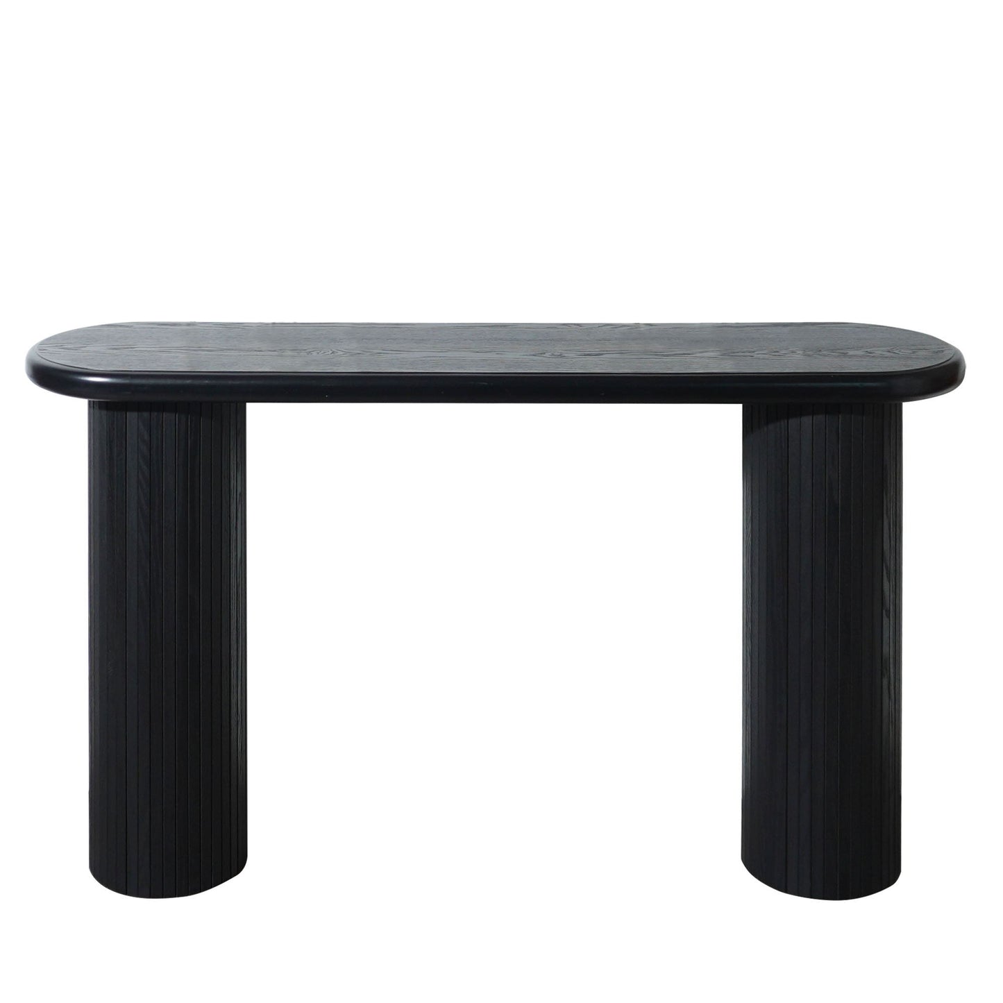 Fluted Cylinder Console Table - Black