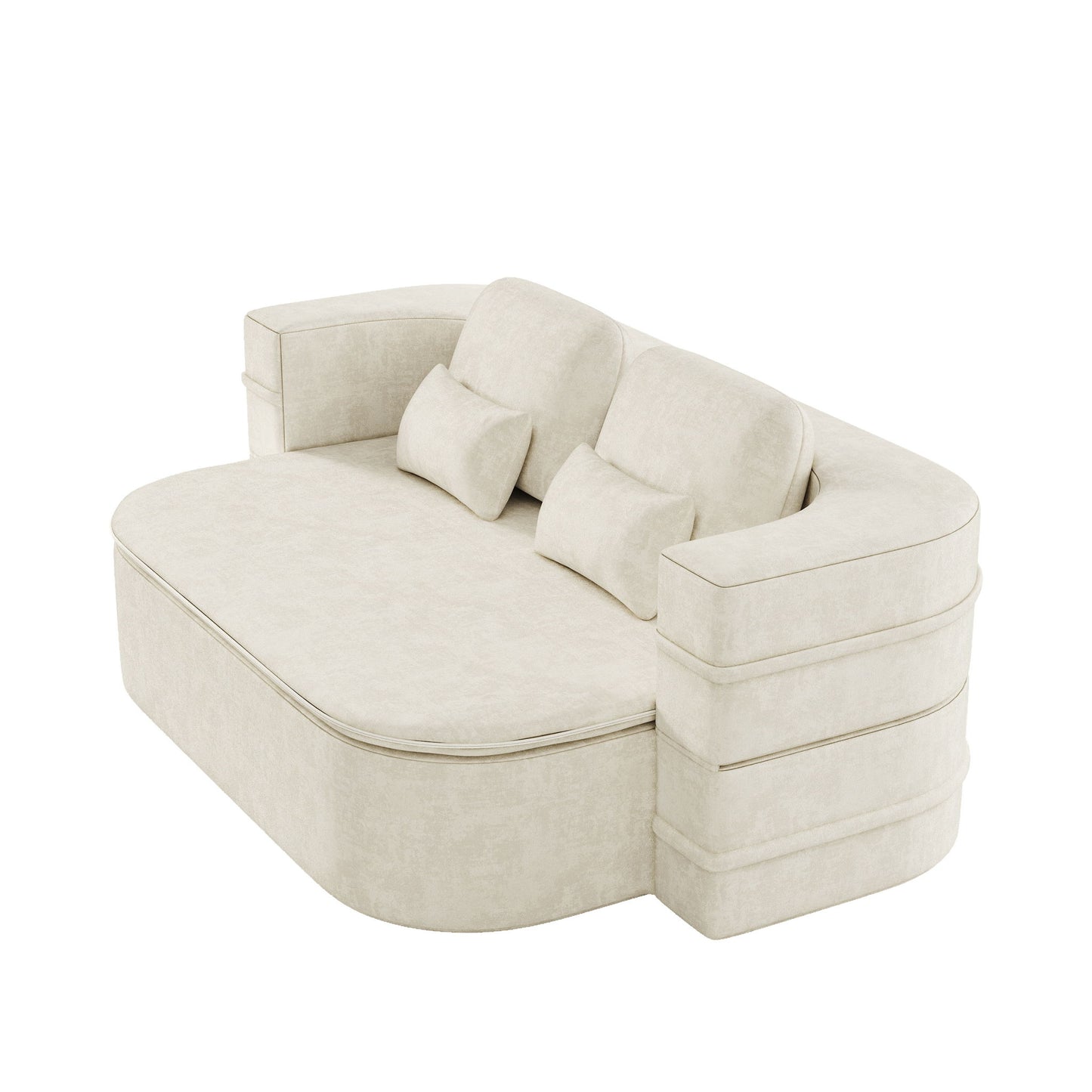 2 In 1 Foldable Sofa Bed With Multi Functional Blanket, Floor Lounge Sofa